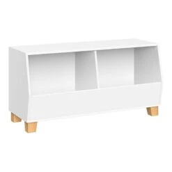 RiverRidge Catch-All 35" Transitional Wood Kids Toy Organizer In White