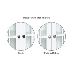 RiverRidge Danbury Two-Door Transitional Wood Corner Cabinet In White -Cymax Sales 2597683 12 L