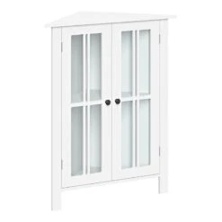 RiverRidge Danbury Two-Door Transitional Wood Corner Cabinet In White