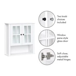 RiverRidge Danbury Two-Door Transitional Wood Wall Cabinet In White -Cymax Sales 2597684 10 L