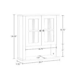 RiverRidge Danbury Two-Door Transitional Wood Wall Cabinet In White -Cymax Sales 2597684 11 L