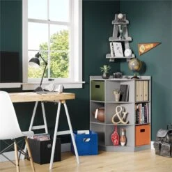 RiverRidge 2-Piece Traditional Fabric Folding Storage Bin Set In Green -Cymax Sales 2597691 1 L