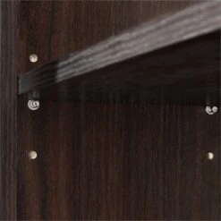 RiverRidge Hayward Two-Door Transitional Wood Wall Cabinet In Dark Veneer Brown -Cymax Sales 2597700 6 L