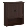 RiverRidge Hayward Two-Door Transitional Wood Wall Cabinet In Dark Veneer Brown