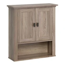RiverRidge Hayward Two-Door Transitional Wood Wall Cabinet In Light Veneer Brown