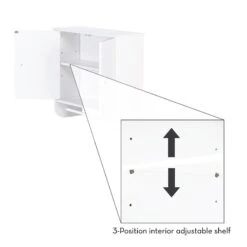 RiverRidge Medford Two-Door Transitional Wood Wall Cabinet In White -Cymax Sales 2597706 6 L