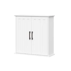 RiverRidge Monroe Two-Door Transitional Wood Wall Cabinet In White -Cymax Sales 2597707 2 L