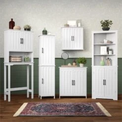 RiverRidge Monroe Two-Door Transitional Wood Wall Cabinet In White -Cymax Sales 2597707 5 L