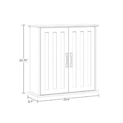 RiverRidge Monroe Two-Door Transitional Wood Wall Cabinet In White -Cymax Sales 2597707 8 L