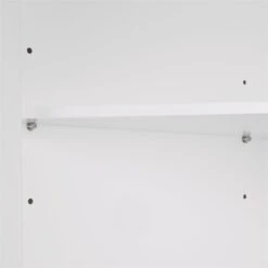 RiverRidge Somerset Single Door Transitional Wood Corner Cabinet In White -Cymax Sales 2597718 4 L