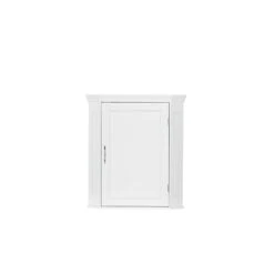RiverRidge Somerset Transitional Wood Corner Wall Cabinet In White -Cymax Sales 2597719 2 L
