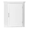 RiverRidge Somerset Transitional Wood Corner Wall Cabinet In White