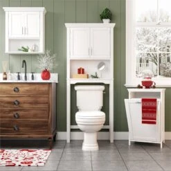 RiverRidge Somerset Two-Door Transitional Wood Wall Cabinet In White -Cymax Sales 2597722 10 L