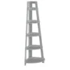 RiverRidge 5-Tier Transitional Wood Kids Corner Ladder Shelf In Gray