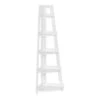 RiverRidge 5-Tier Transitional Wood Kids Corner Ladder Shelf In White