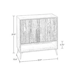 RiverRidge Woodbury Transitional Wood Shoe Cabinet With Metal Legs In Gray -Cymax Sales 2597739 12 L
