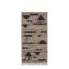 Surya Asher ASE-3001 60 X 30" Rectangle Wool Wall Hanging In Tan Brown/Black