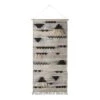 Surya Asher ASE-3002 60 X 30" Rectangle Wool Wall Hanging In Medium Gray/Black