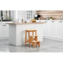 Boraam Niko 24 In Folding Step Stool In Cream Finish -Cymax Sales 2625231 1 L