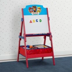 Delta Children Paw Petrol Wood Double Sided Activity Easel In Red/Blue 6 Delta Children Paw Petrol Wood Double Sided Activity Easel In Red/Blue -Cymax Sales 2639611 1 L