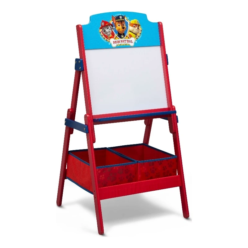 Delta Children Paw Petrol Wood Double Sided Activity Easel In Red/Blue 1 Delta Children Paw Petrol Wood Double Sided Activity Easel In Red/Blue