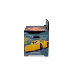 Delta Children Cars Wood And Metal Deluxe Toy Box In Multi-Color -Cymax Sales 2639658 3 L