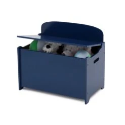 Delta Children MySize Engineered Wood Deluxe Toy Box In Deep Blue -Cymax Sales 2639687 4 L