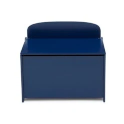 Delta Children MySize Engineered Wood Deluxe Toy Box In Deep Blue -Cymax Sales 2639687 5 L