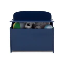 Delta Children MySize Engineered Wood Deluxe Toy Box In Deep Blue -Cymax Sales 2639687 6 L