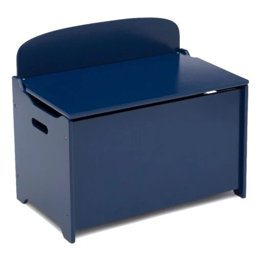 Delta Children MySize Engineered Wood Deluxe Toy Box In Deep Blue -Cymax Sales 2639687 L