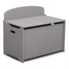 Delta Children MySize Engineered Wood Deluxe Toy Box In Gray