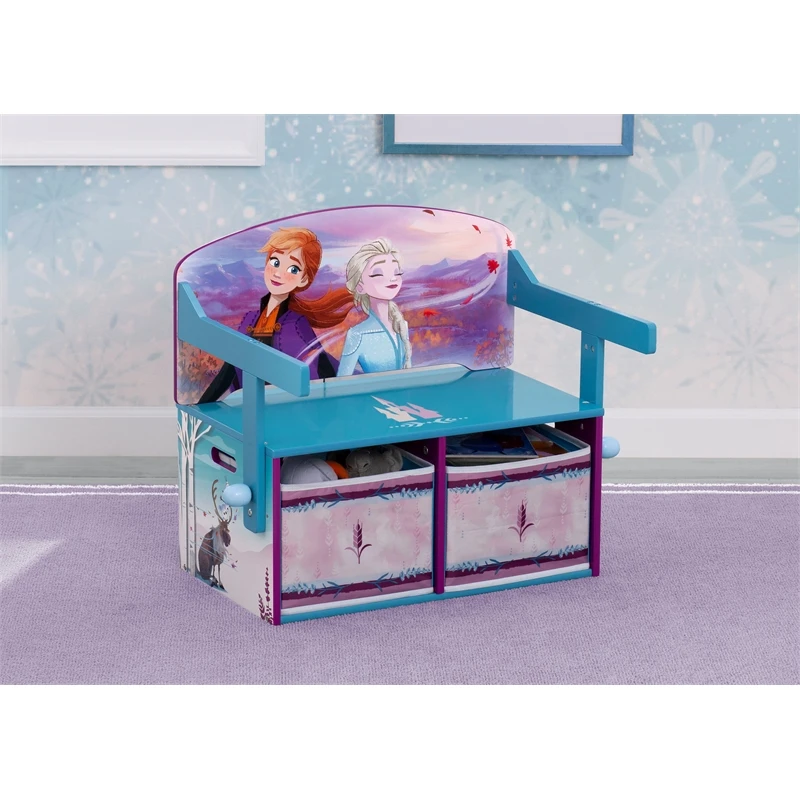 Delta Children Frozen II Engineered Wood Activity Bench In Multi-Color 2 Delta Children Frozen II Engineered Wood Activity Bench In Multi-Color - Image 2