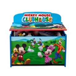 Delta Children Mickey Mouse Engineered Wood Deluxe Toy Box In Multi-Color -Cymax Sales 2639722 15 L