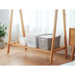 Lidded Storage Plastic Bin Organizer 5 Liter In White Set Of 6 -Cymax Sales 2658787 4 L