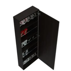 Home Square 2-Piece Set With Shoe Rack With Mirror And 5 Drawer Dresser -Cymax Sales 2664515 5 L