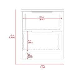 Home Square 3-Piece Set With 2 Night Stand For Bedroom And Shoe Rack -Cymax Sales 2664539 12 L