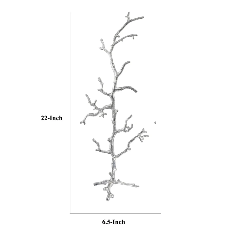 Jewelry Hanging Racks Aluminum Tree Inspired Accent Silver Finish Set Of 2 5 Jewelry Hanging Racks Aluminum Tree Inspired Accent Silver Finish Set Of 2 - Image 5