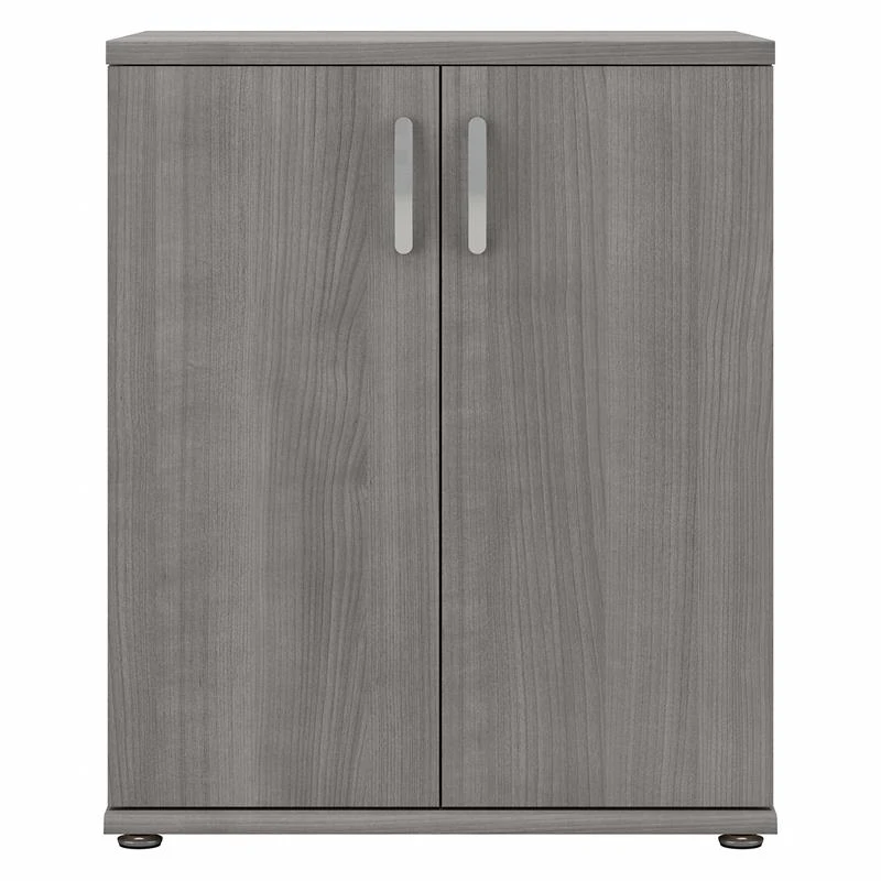Pemberly Row Laundry Room Cabinet With Doors In Platinum Gray - Engineered Wood 4 Pemberly Row Laundry Room Cabinet With Doors In Platinum Gray - Engineered Wood - Image 4