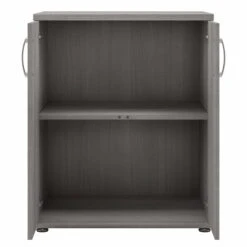 Pemberly Row Laundry Room Cabinet With Doors In Platinum Gray - Engineered Wood 18 Pemberly Row Laundry Room Cabinet With Doors In Platinum Gray - Engineered Wood -Cymax Sales 2685303 7 L