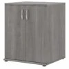 Pemberly Row Laundry Room Cabinet With Doors In Platinum Gray - Engineered Wood
