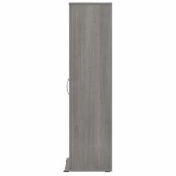 Pemberly Row Narrow Linen Tower With Door In Platinum Gray - Engineered Wood -Cymax Sales 2685339 4 L