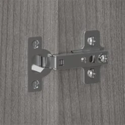 Pemberly Row Narrow Linen Tower With Door In Platinum Gray - Engineered Wood -Cymax Sales 2685339 8 L