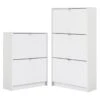 Home Square 2-Piece Set With 2 Drawer Shoe Cabinet And 3 Drawer Shoe Cabinet