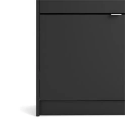 Home Square 2-Piece Set With Shoe Cabinet & 4 Drawer Shoe Cabinet In Black Matte -Cymax Sales 2685517 10 L