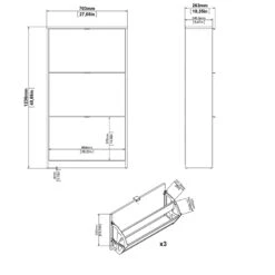 Home Square 2-Piece Set With Shoe Cabinet & 4 Drawer Shoe Cabinet In Black Matte -Cymax Sales 2685517 17 L