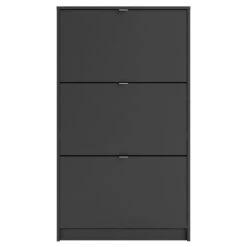 Home Square 2-Piece Set With Shoe Cabinet & 4 Drawer Shoe Cabinet In Black Matte -Cymax Sales 2685517 3 L