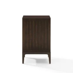 Crosley Furniture Asher Particle Board Record Storage Stand In Dark Brown -Cymax Sales 2690043 2 L