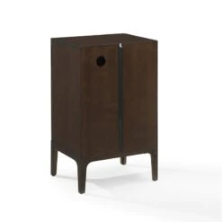 Crosley Furniture Asher Particle Board Record Storage Stand In Dark Brown -Cymax Sales 2690043 3 L