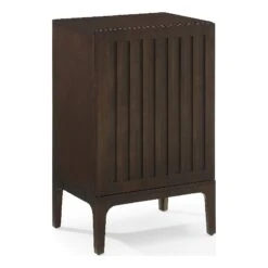 Crosley Furniture Asher Particle Board Record Storage Stand In Dark Brown
