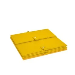 Kids 2pc 10.5in. W X 5in. H Folding Storage Bin Set - Yellow -Cymax Sales 2690463 2 L